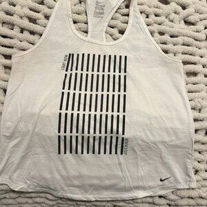 Nike White Racerback Workout Tank size XL